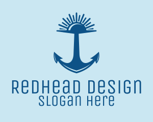 Sunset Bay Anchor logo design