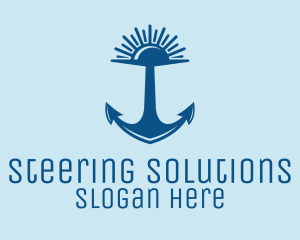 Sunset Bay Anchor logo design