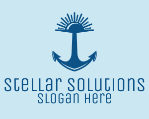 Sunset Bay Anchor logo design