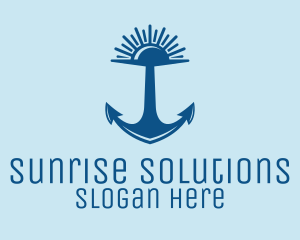 Sunset Bay Anchor logo design