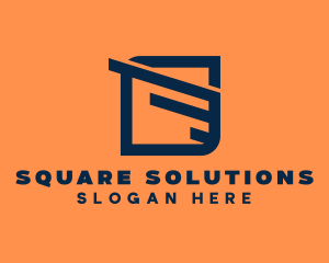 Modern Technology Square logo design