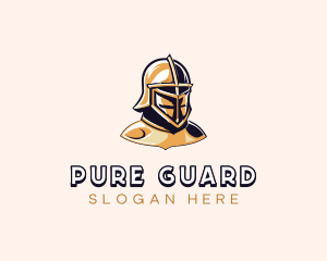 Warrior Knight Armor logo design