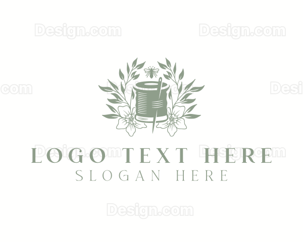 Sewing Needle Spool Logo