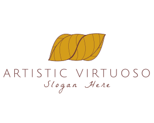 Autumn Wrapped Leaves logo design