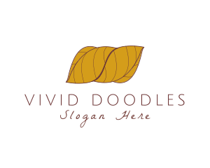 Autumn Wrapped Leaves logo design