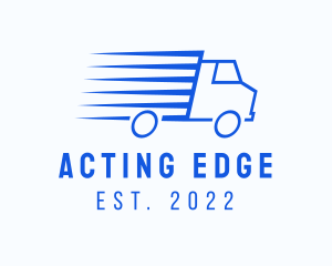 Fast Logistics Truck Van logo design