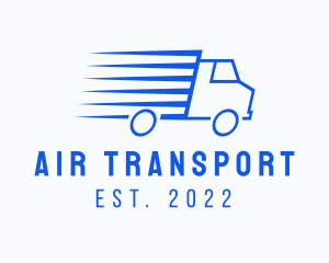 Fast Logistics Truck Van logo design