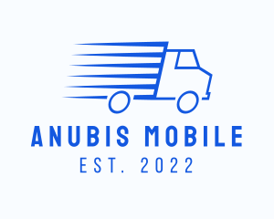 Fast Logistics Truck Van logo design