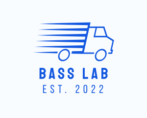 Fast Logistics Truck Van logo design