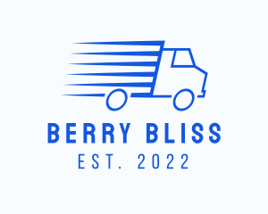 Fast Logistics Truck Van logo design