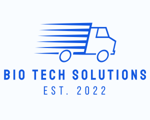 Fast Logistics Truck Van logo design