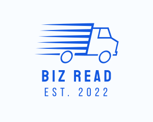 Fast Logistics Truck Van logo design