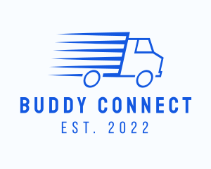 Fast Logistics Truck Van logo design