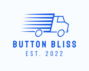 Fast Logistics Truck Van logo design