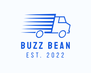 Fast Logistics Truck Van logo design