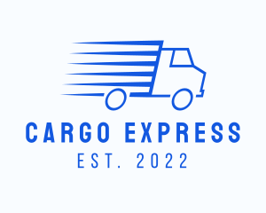 Fast Logistics Truck Van logo design