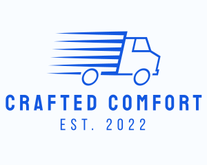 Fast Logistics Truck Van logo design