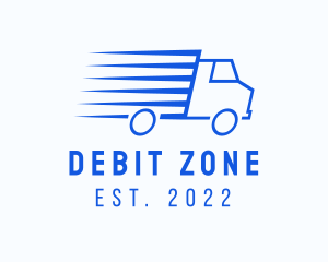 Fast Logistics Truck Van logo design