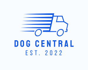 Fast Logistics Truck Van logo design