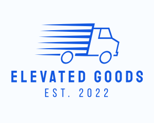 Fast Logistics Truck Van logo design