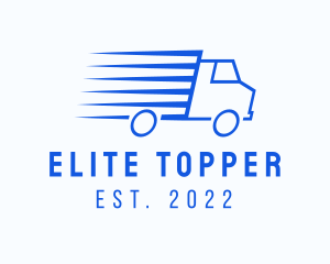 Fast Logistics Truck Van logo design