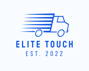 Fast Logistics Truck Van logo design