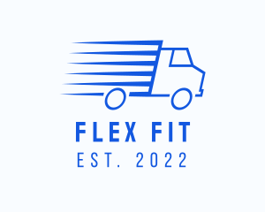 Fast Logistics Truck Van logo design