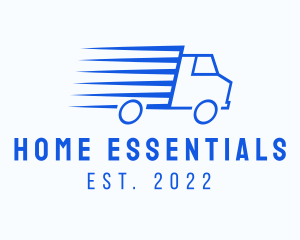 Fast Logistics Truck Van logo design