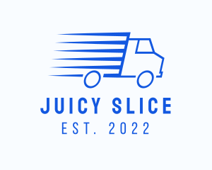 Fast Logistics Truck Van logo design