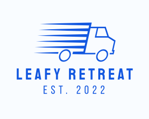 Fast Logistics Truck Van logo design