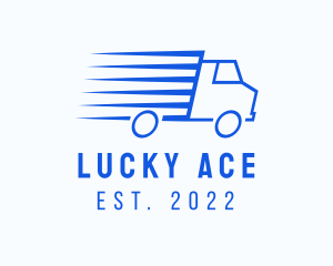 Fast Logistics Truck Van logo design