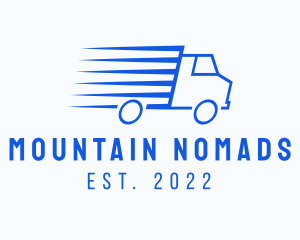 Fast Logistics Truck Van logo design