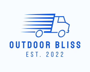 Fast Logistics Truck Van logo design