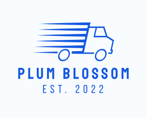 Fast Logistics Truck Van logo design