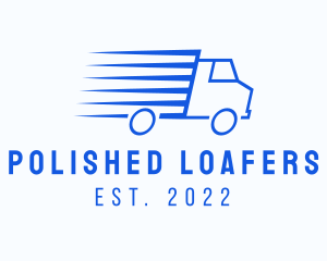 Fast Logistics Truck Van logo design