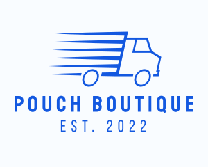 Fast Logistics Truck Van logo design