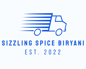 Fast Logistics Truck Van logo design