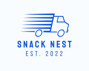 Fast Logistics Truck Van logo design