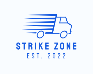 Fast Logistics Truck Van logo design