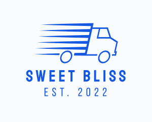 Fast Logistics Truck Van logo design