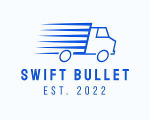 Fast Logistics Truck Van logo design