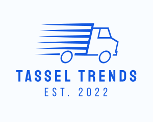 Fast Logistics Truck Van logo design