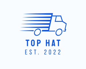 Fast Logistics Truck Van logo design