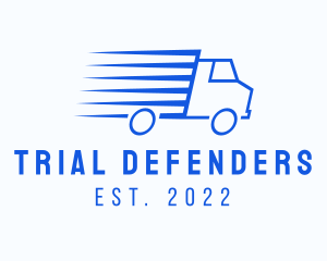 Fast Logistics Truck Van logo design