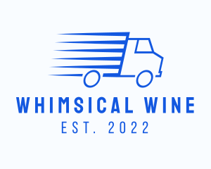 Fast Logistics Truck Van logo design