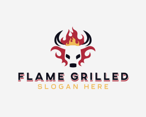 Fire Beef Barbecue logo design