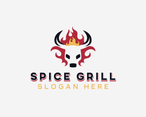 Fire Beef Barbecue logo design