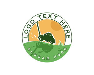 Lawn Mower Landscaping logo