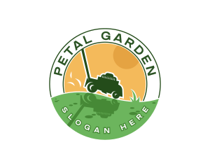 Lawn Mower Landscaping logo design