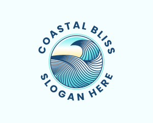 Wave Beach Surfing logo